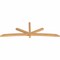Ekena Millwork Alberta Smooth Timber Gable Bracket, Western Red Cedar, 108"W x 36"H x 3 1/2"D x 3 1/2"F, 8/12 Pitch GBW108X36X0404ALB00SWR - alternate 3